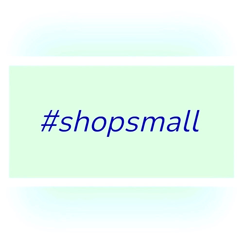 30 STICKERS - 2.25” x 1.25” - #SHOPSMALL
